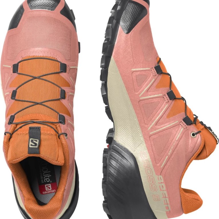 Tenis Para Trail Running Salomon Speedcross 5 Mujer Rosas Naranjas | MX ESUC250